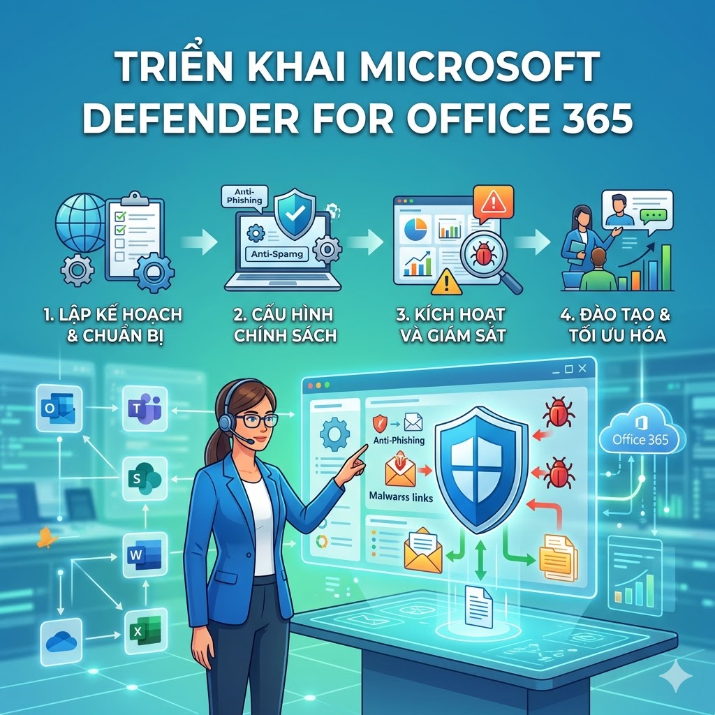 Hướng dẫn triển khai Microsoft Defender for Office 365 cho doanh nghiệp